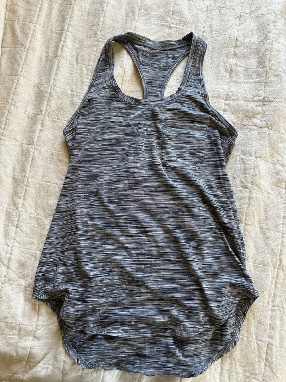 lululemon athletica Gray Space-Dye Racerback Tank